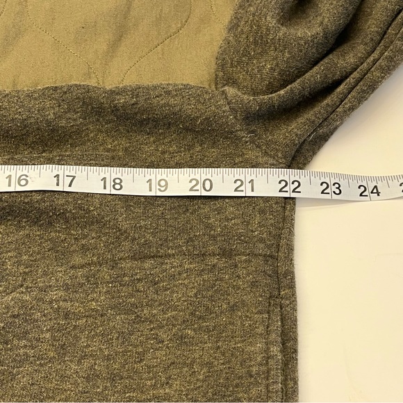 REI Cooperative Womens Nook Quilted Pullover Sweatshirt Dark Green Lg Sl… - Picture 8 of 12